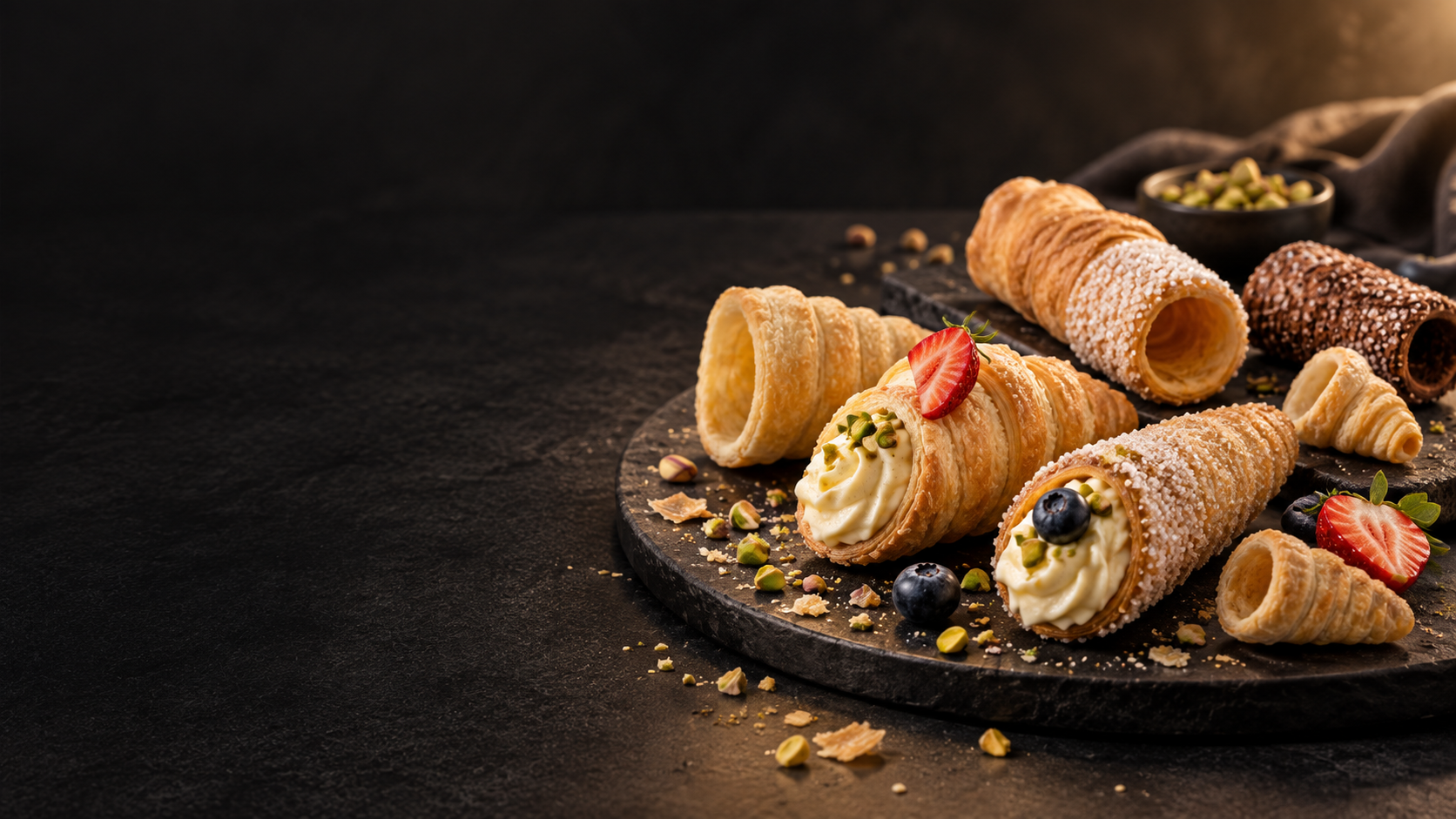 Finished desserts created with KARILOT pastry products
