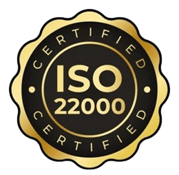 ISO 22000 certified quality mark for KARILOT LTD